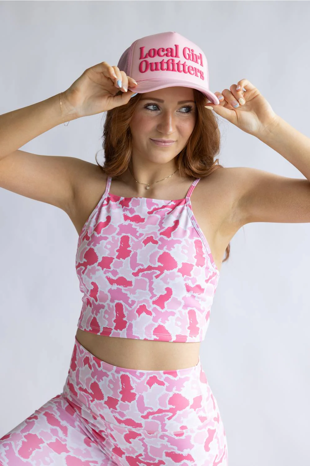 Local Girl Outfitters Etna Foam Trucker Hat for Women in Pink | L5300039-BBP - Image 3