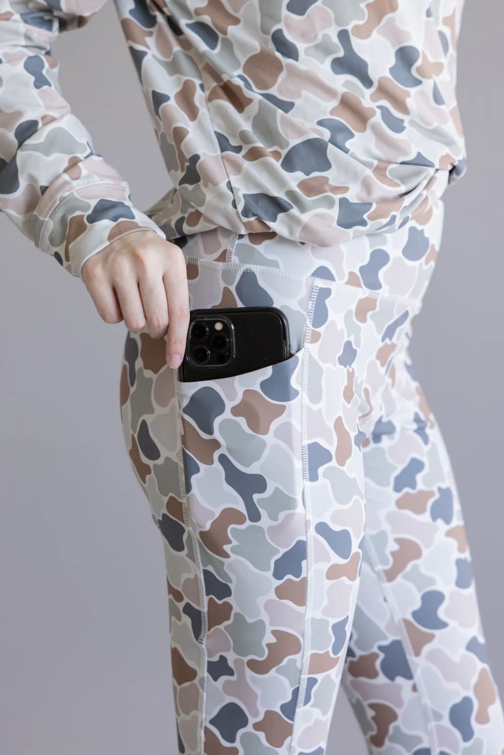 Local Girl Seamed Leggings for Women in Flora Camo | L5160002-FCF - Image 3