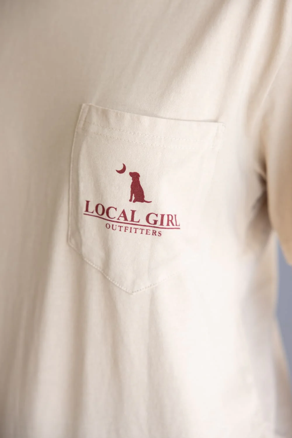 Local Girl Stay Wild T-Shirt for Women in Latte | L5100050-LAT - Image 3