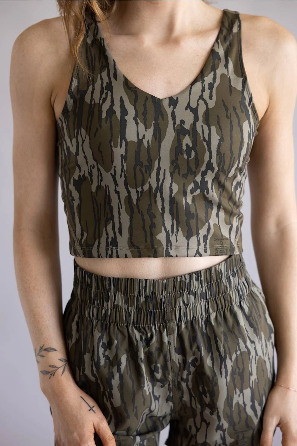 Local Girl Tank Top for Women in Bottomland Camo | L5140006-OBLD - Image 4