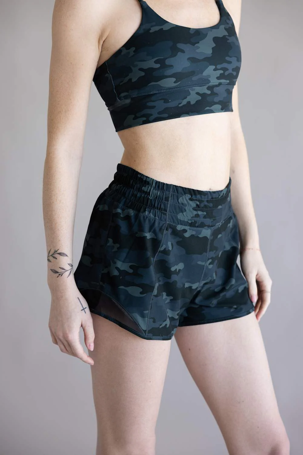 Local Girl Vista Shorts for Women in Black Camo | L5160012-MLC - Image 3