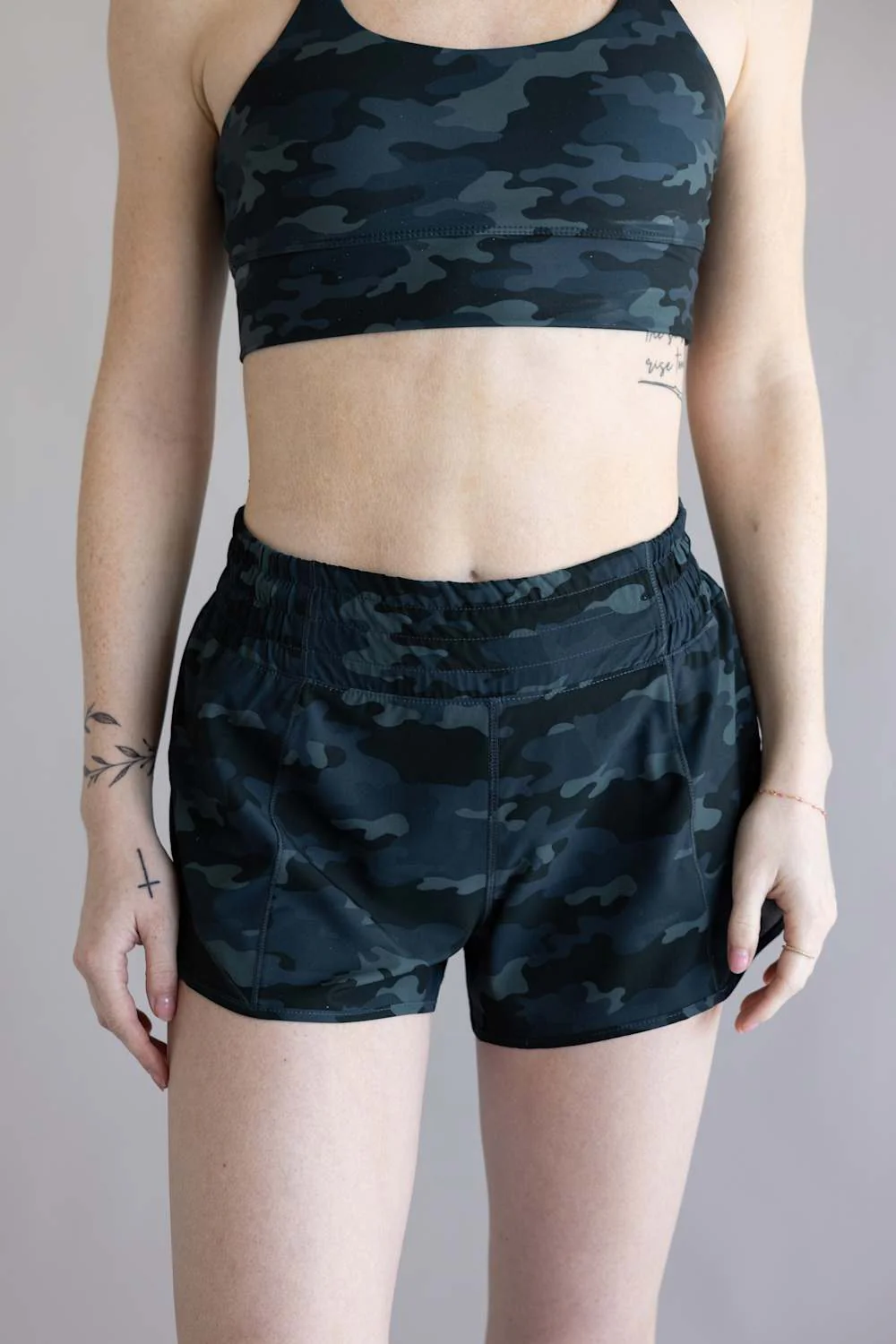 Local Girl Vista Shorts for Women in Black Camo | L5160012-MLC - Image 4