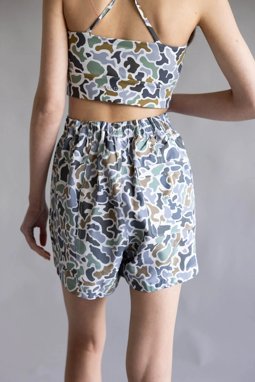 Local Girl Volley Shorts for Women in Bluff Camo | L5160001-LCB - Image 3