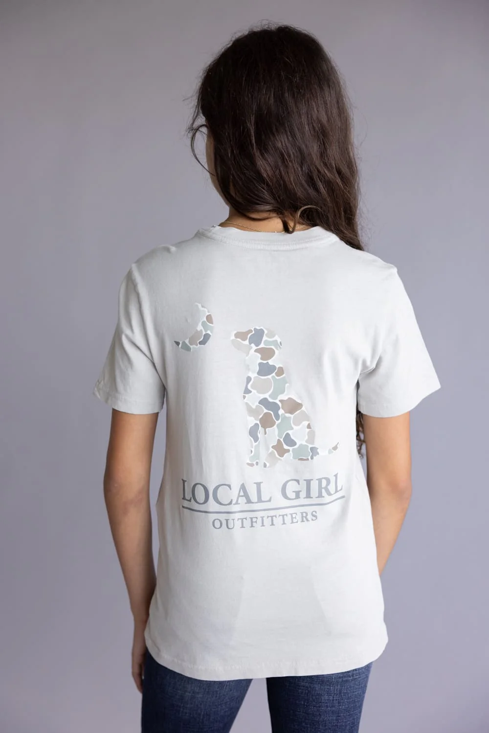 Local Girl Youth Floral T-Shirt in Grey | L5000013-SIL - Image 4