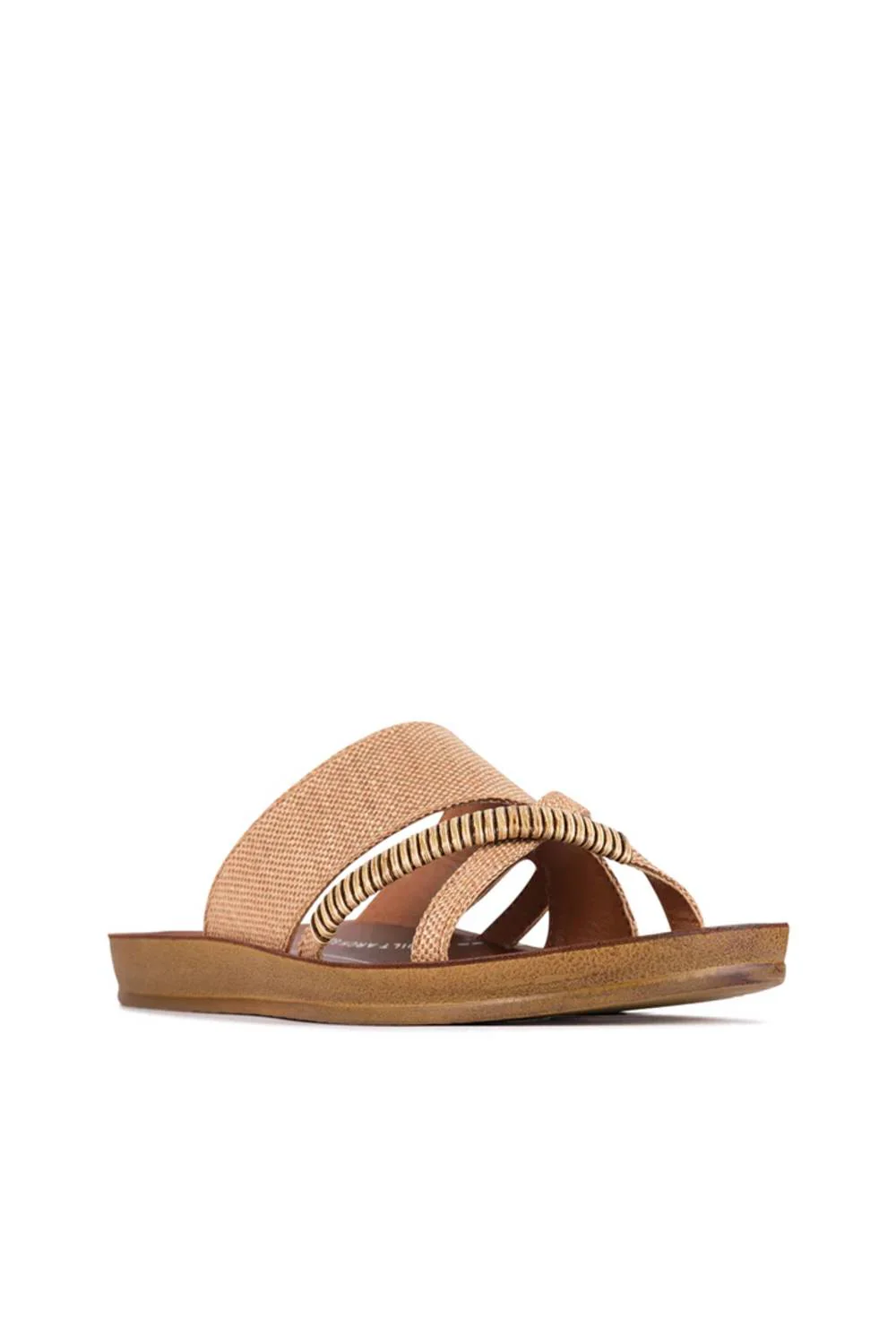 Los Cabos Bride Sandals for Women in Caramel Raffia | L2306-246 - Image 2