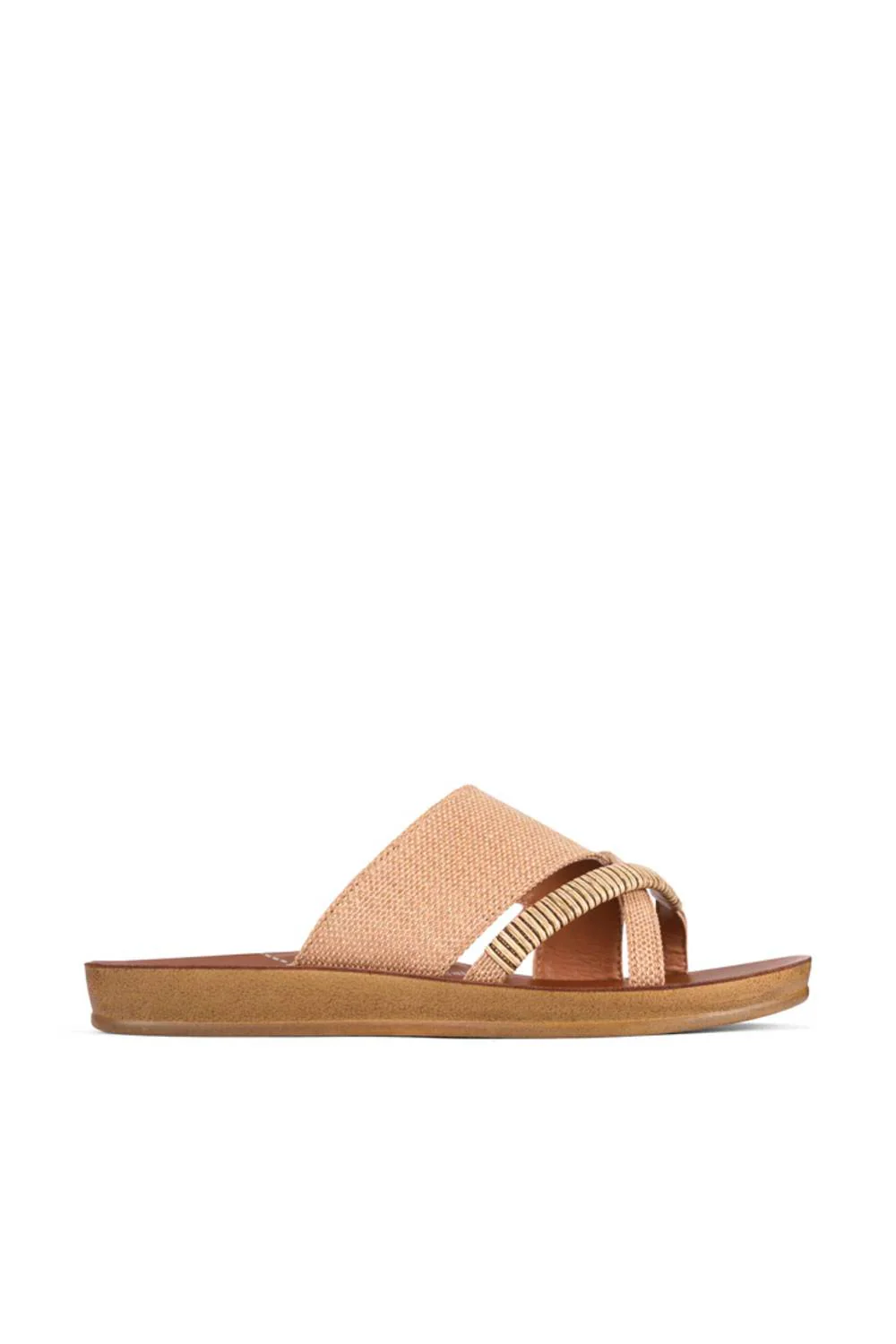 Los Cabos Bride Sandals for Women in Caramel Raffia | L2306-246 - Image 3