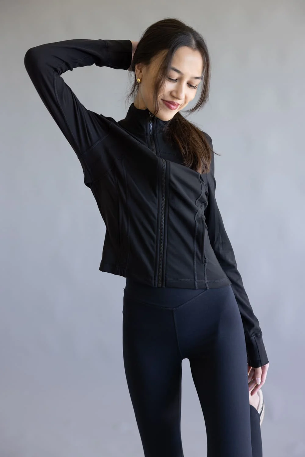 Love Tree Full Zip Performance Jacket for Women in Black | 80233JN-BLACK - Image 2
