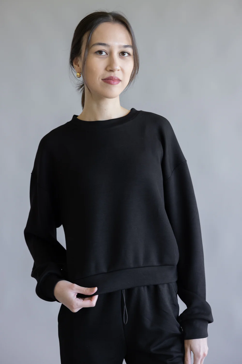 Love Tree Buttery Soft Pullover for Women in Black | 10334TN-BLACK - Image 2