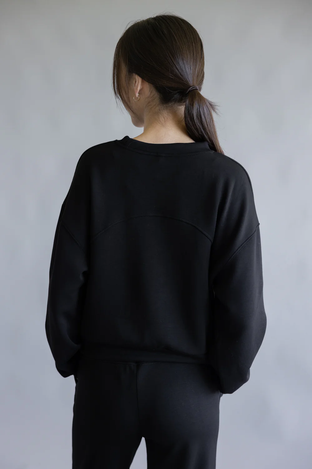 Love Tree Buttery Soft Pullover for Women in Black | 10334TN-BLACK - Image 3