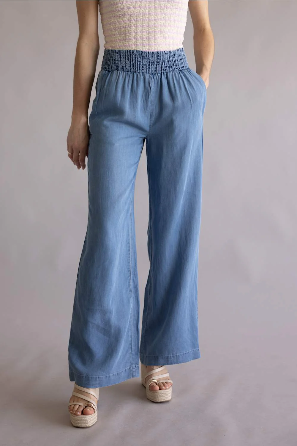 Love Tree Tencel Wide Leg Beach Pants for Women - Image 2
