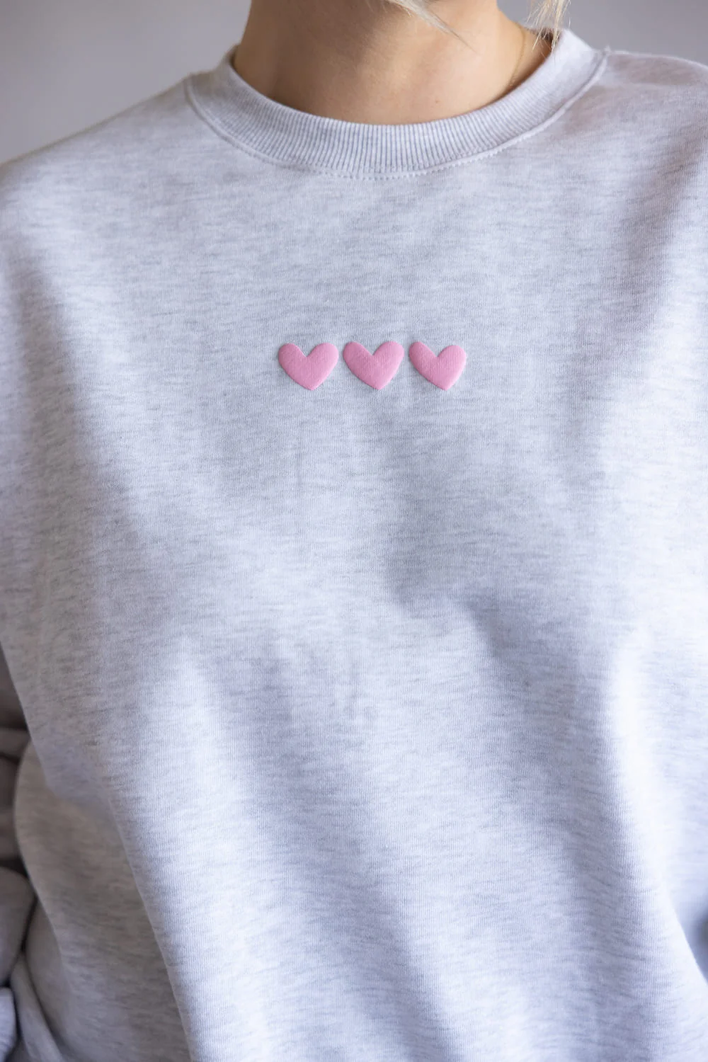 Love You Like A Summer Sunset Crewneck for Women in Ice Grey | T1922-ICEGREY - Image 3