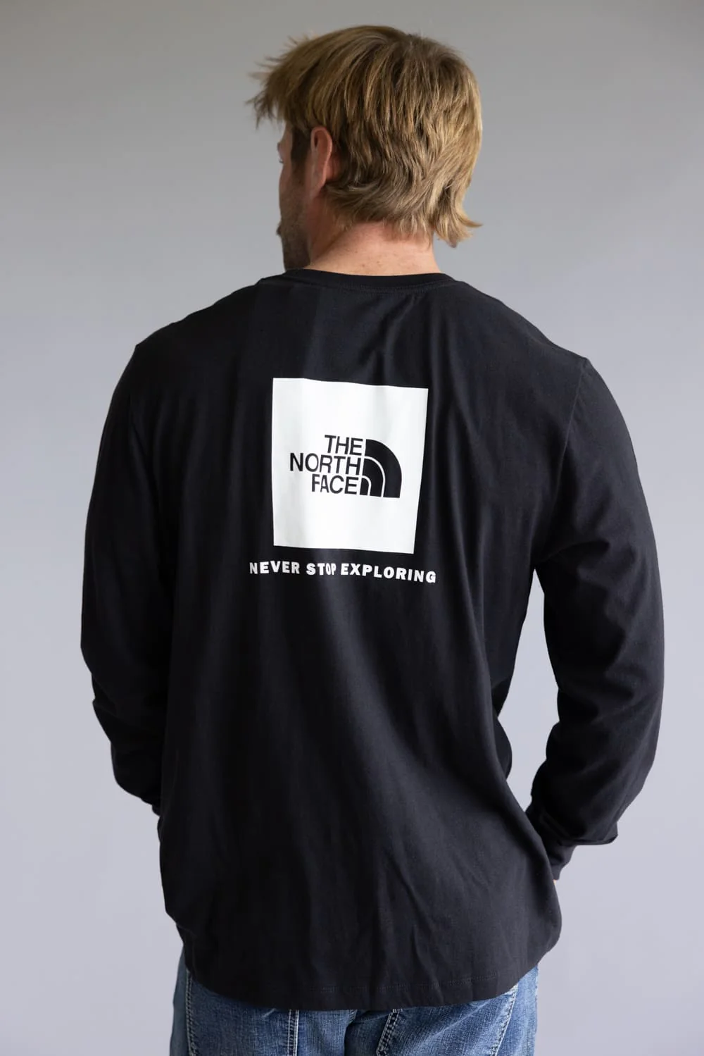 The North Face Box Graphic Long Sleeve T-Shirt for Men - Image 2