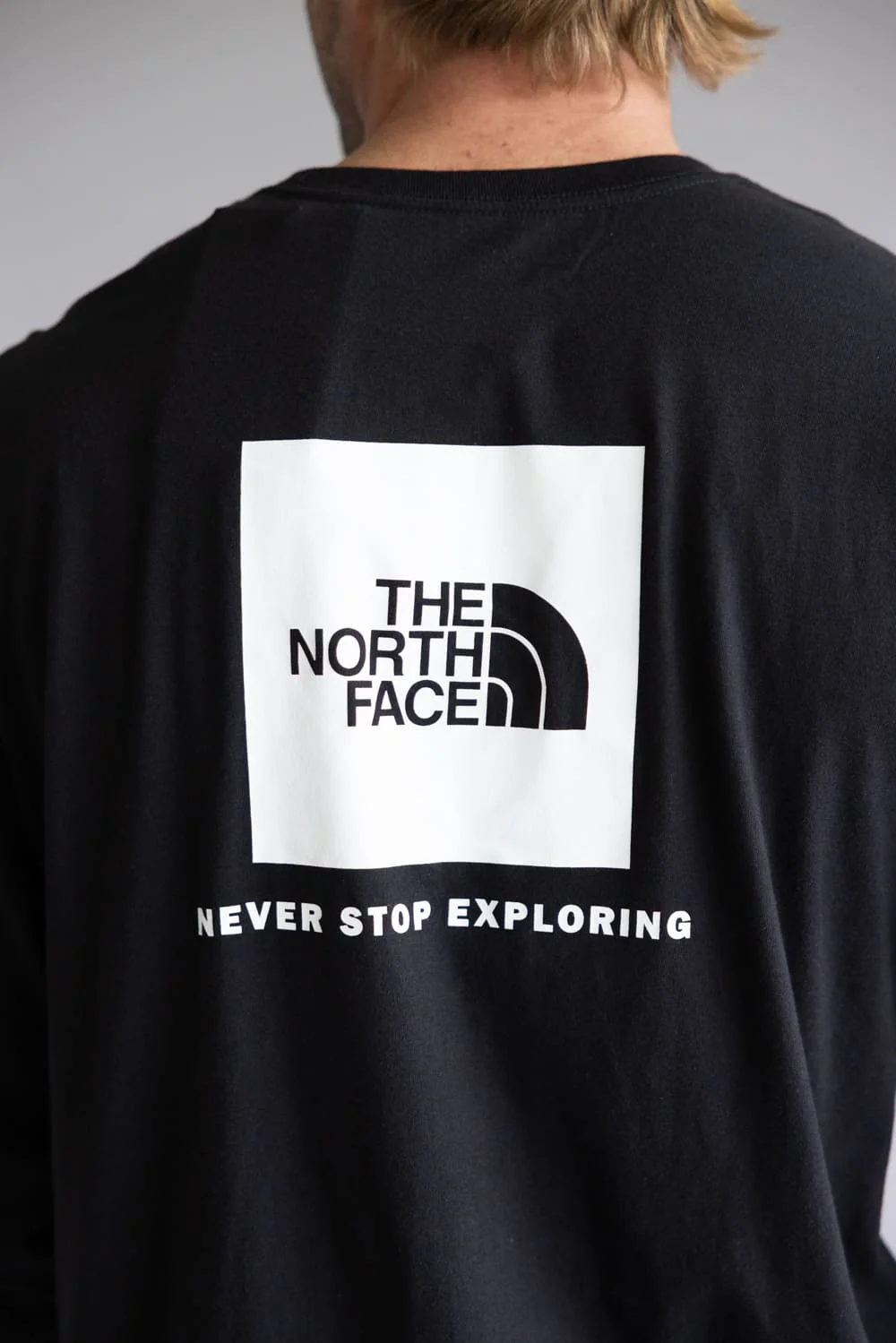 The North Face Box Graphic Long Sleeve T-Shirt for Men in Black | NF0A8B68-KY4 - Image 4