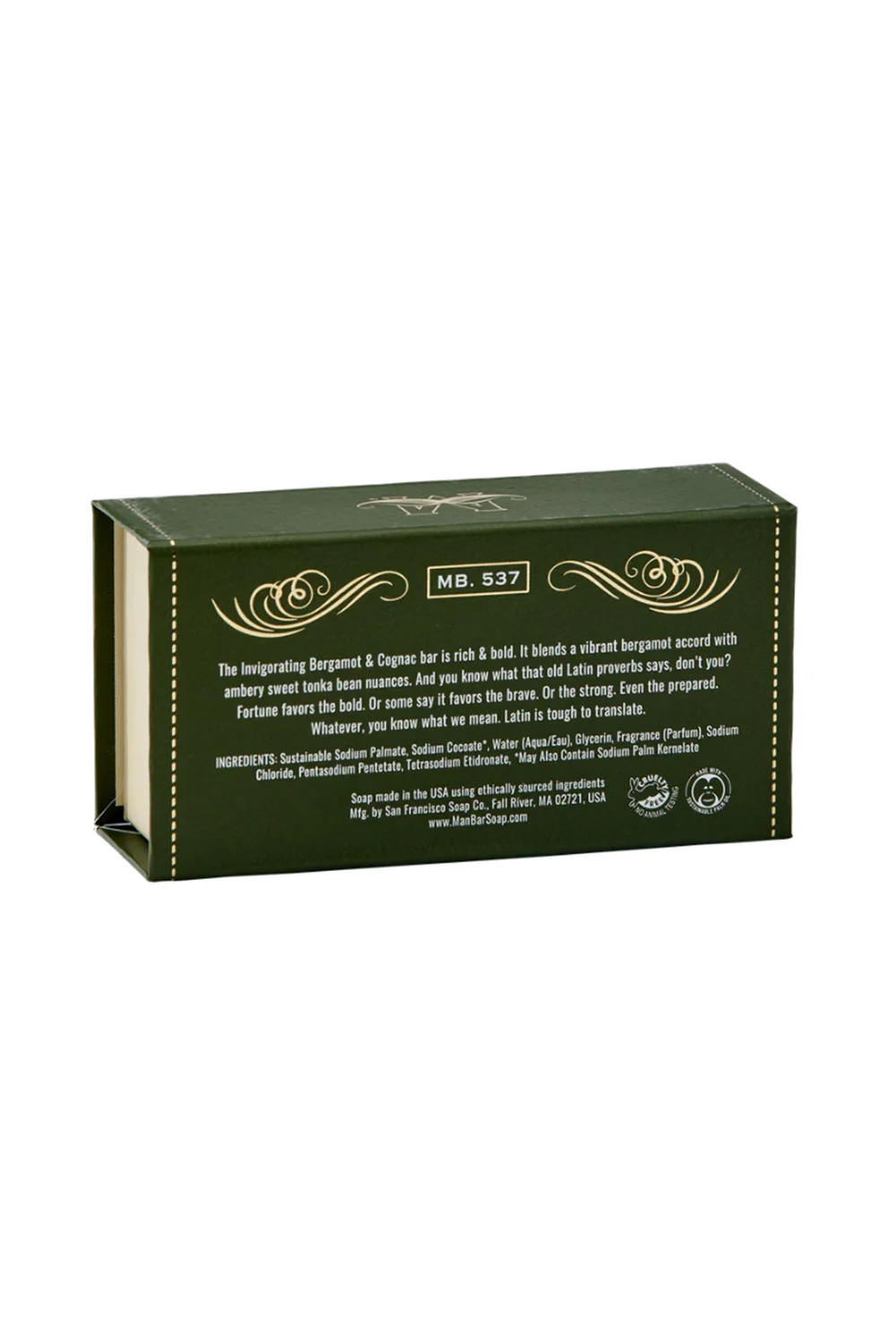 Man Bar Bergamont Cognac Bar Soap | SBC9993 - Image 3