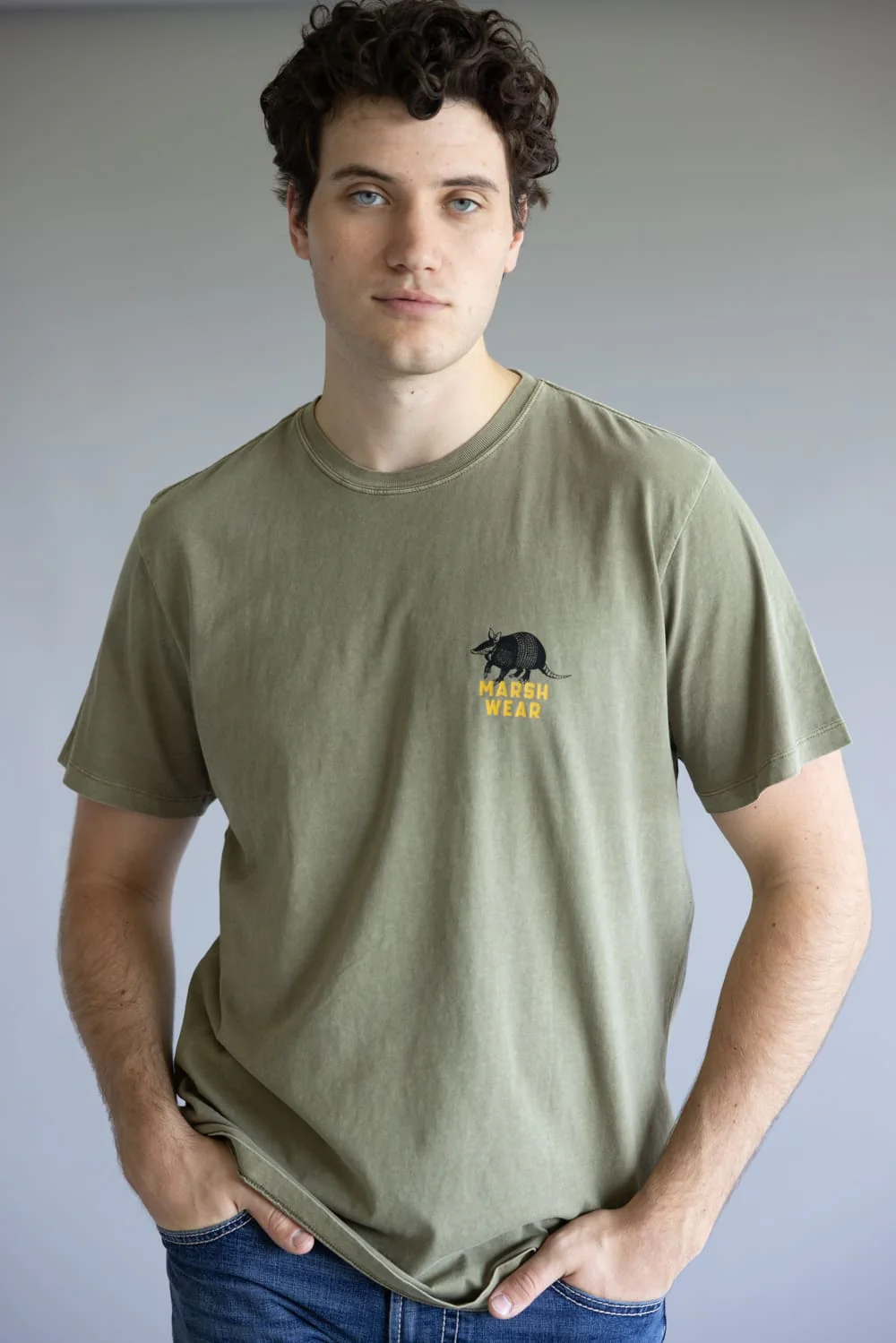 Marsh Wear Ain’t From Around Here T-Shirt for Men in Vintage Moss | MWT5019-VMOS - Image 4