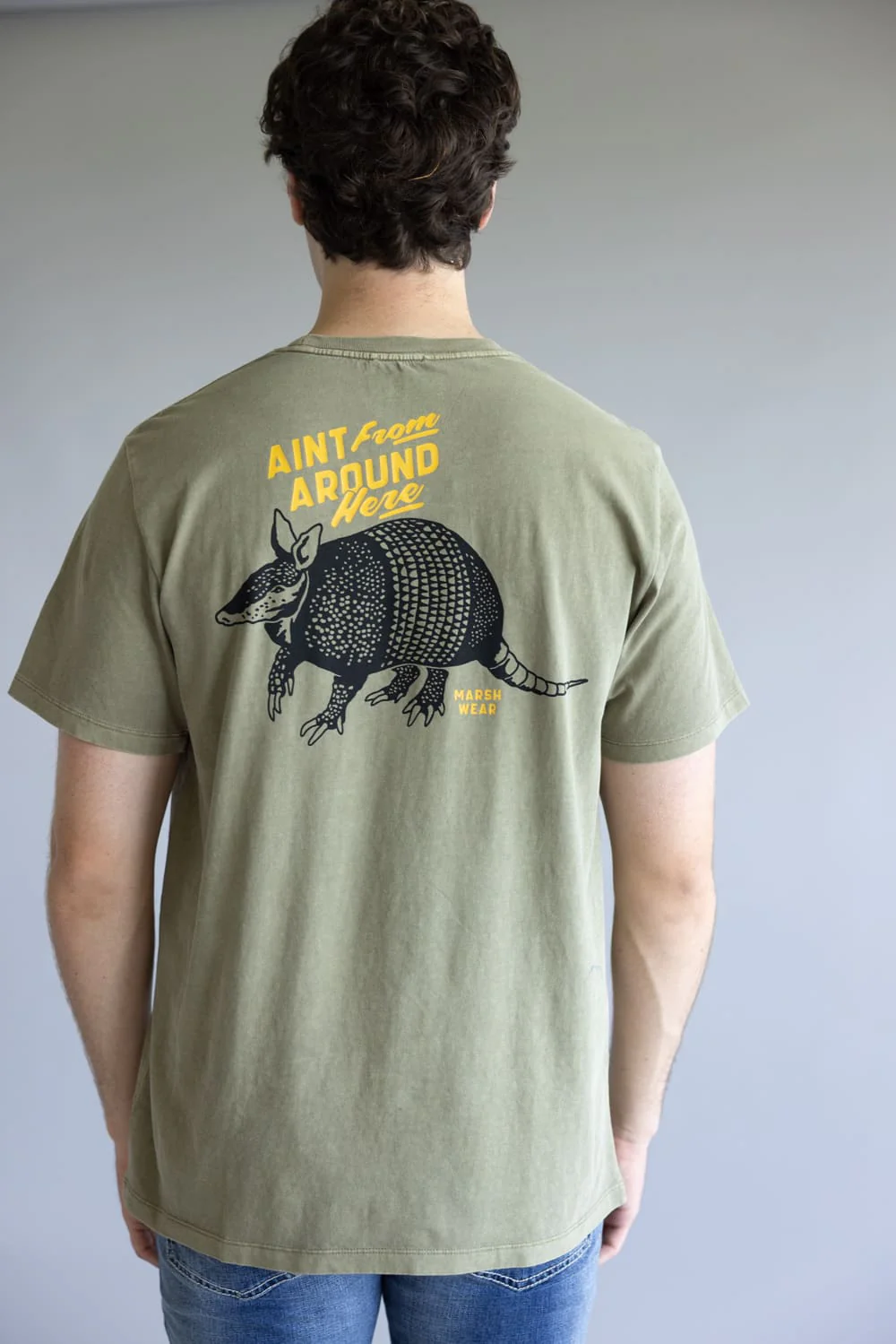 Marsh Wear Ain’t From Around Here T-Shirt for Men in Vintage Moss | MWT5019-VMOS - Image 5
