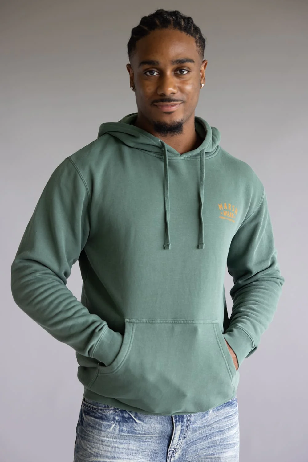 Marsh Wear Alton Camo Hoodie for Men in Alpine Green | MWF1053-ALPG - Image 2