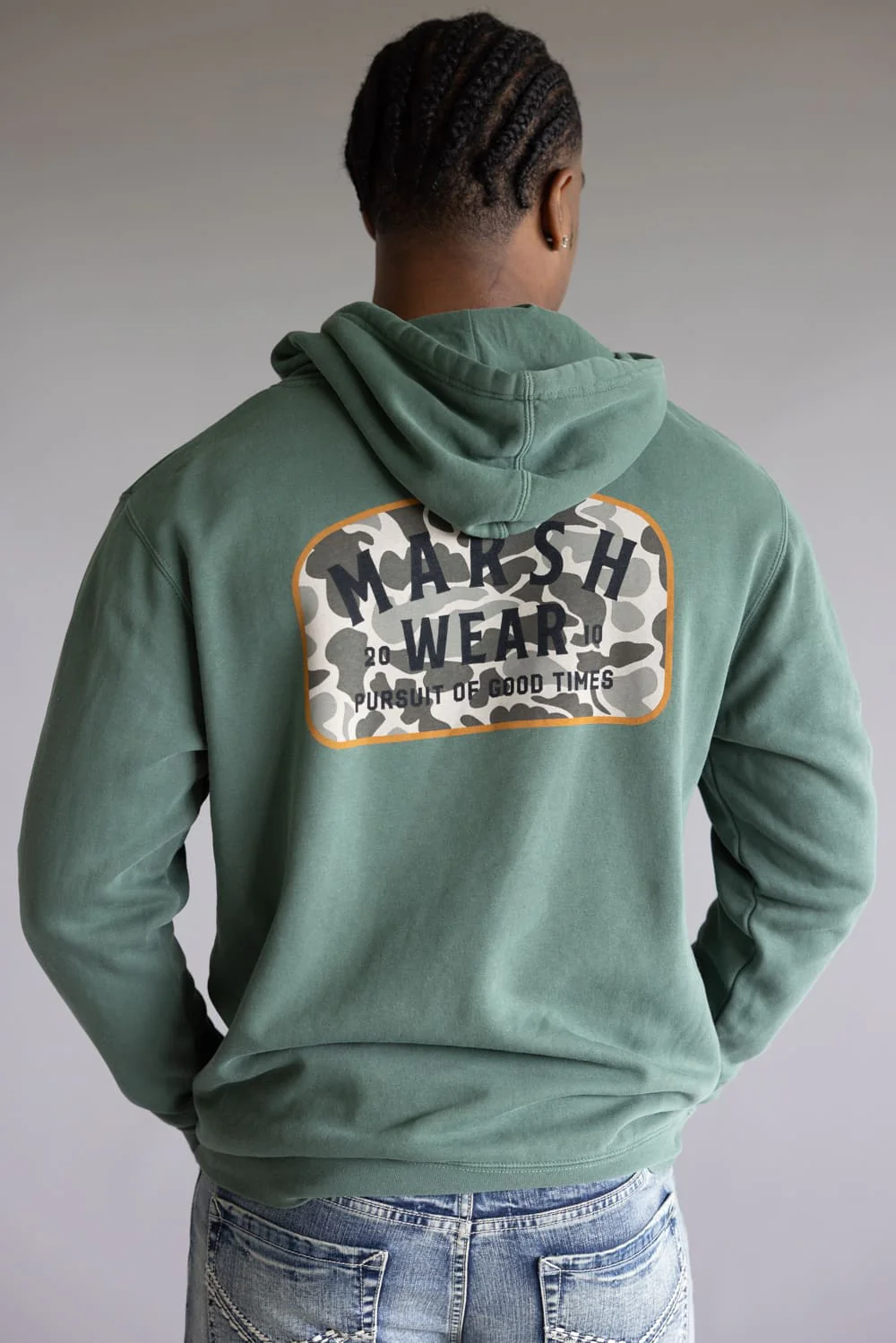Marsh Wear Alton Camo Hoodie for Men in Alpine Green | MWF1053-ALPG - Image 4
