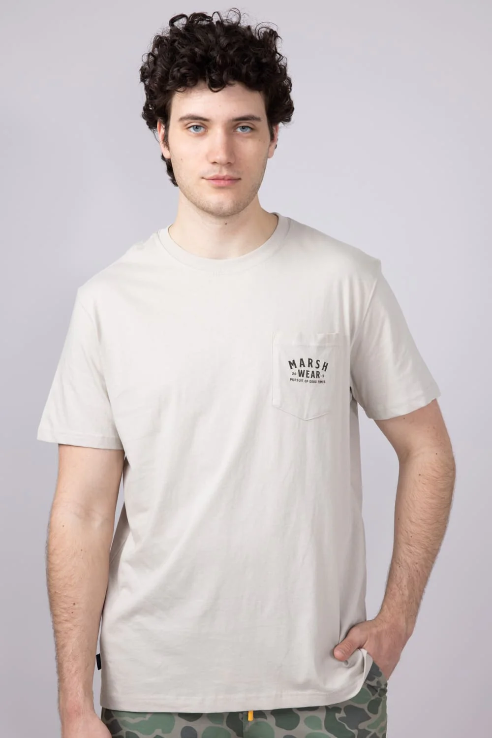 Marsh Wear Alton Camo T-Shirt for Men in Stone | MWT1068-STN - Image 2