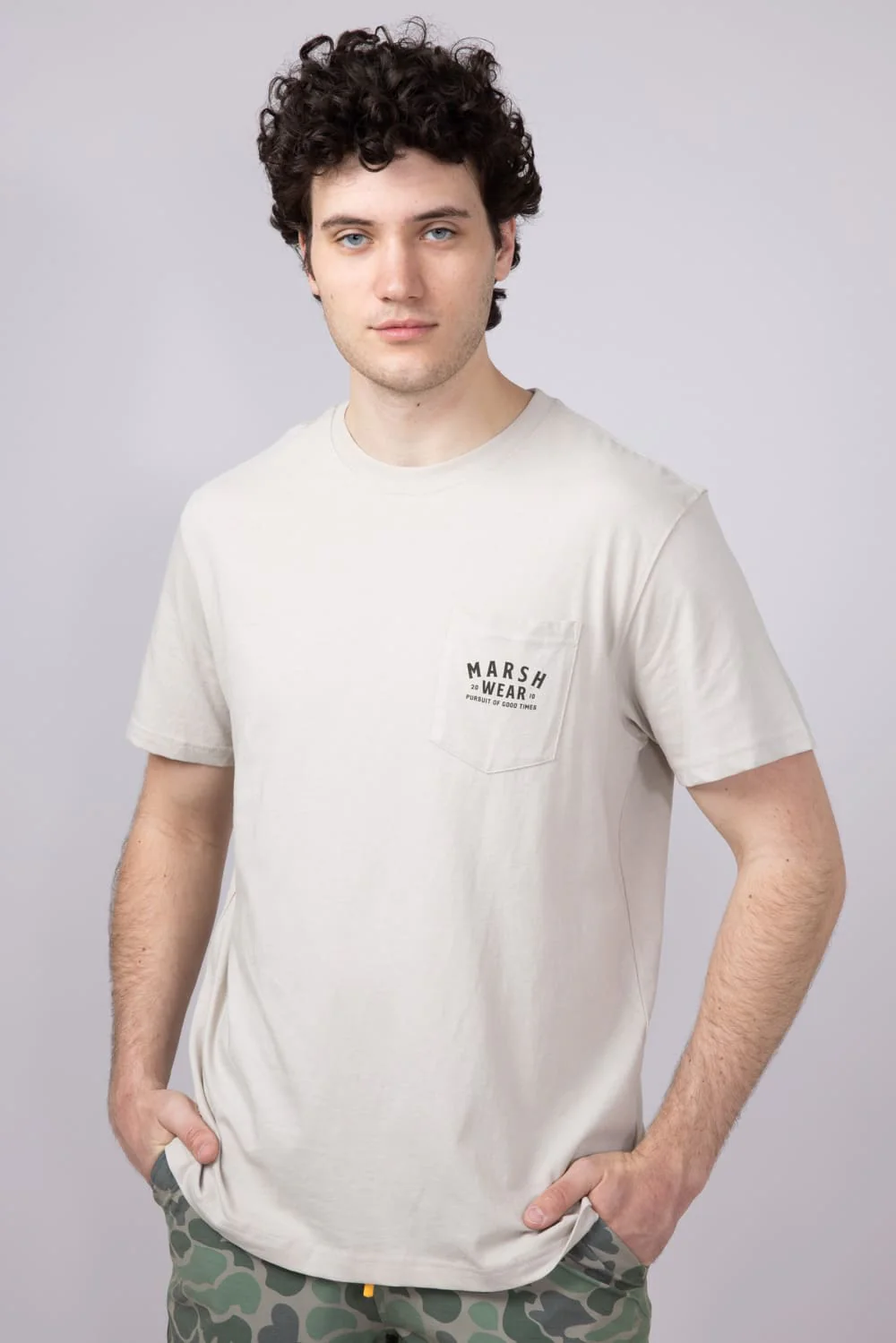 Marsh Wear Alton Camo T-Shirt for Men in Stone | MWT1068-STN - Image 5