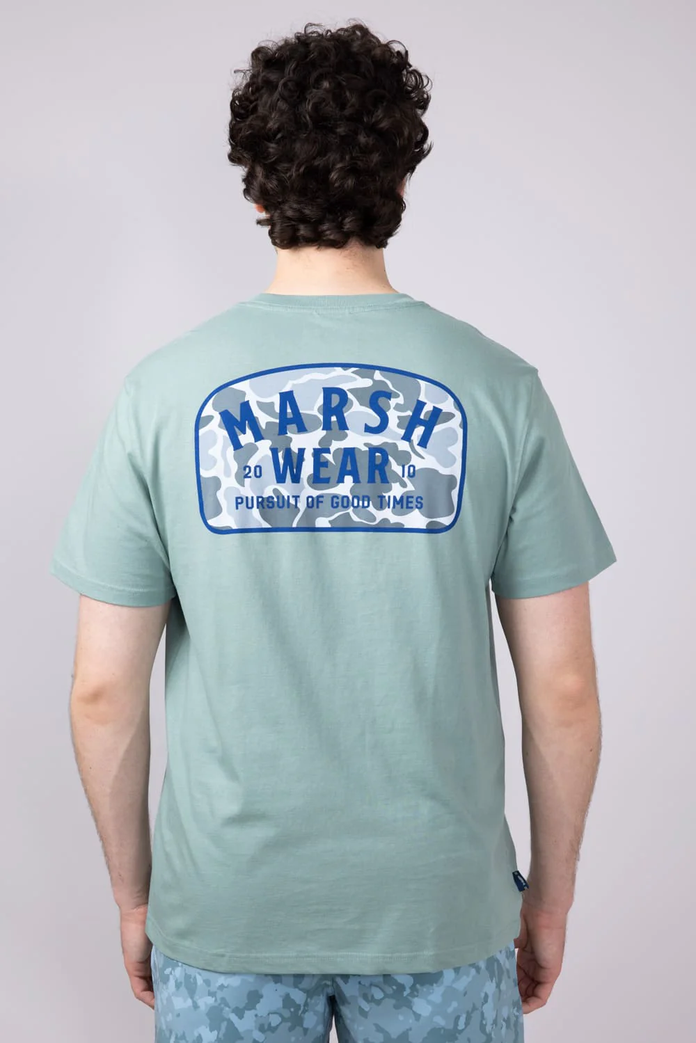 Marsh Wear Alton Camo T-Shirt for Men in Trellis | MWT1068-TRL-GREEN - Image 2