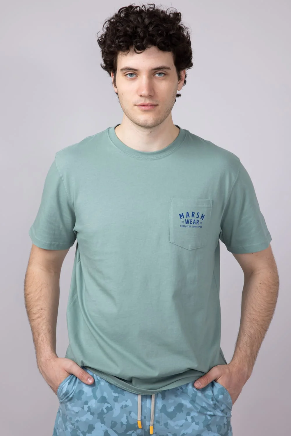 Marsh Wear Alton Camo T-Shirt for Men in Trellis | MWT1068-TRL-GREEN - Image 5