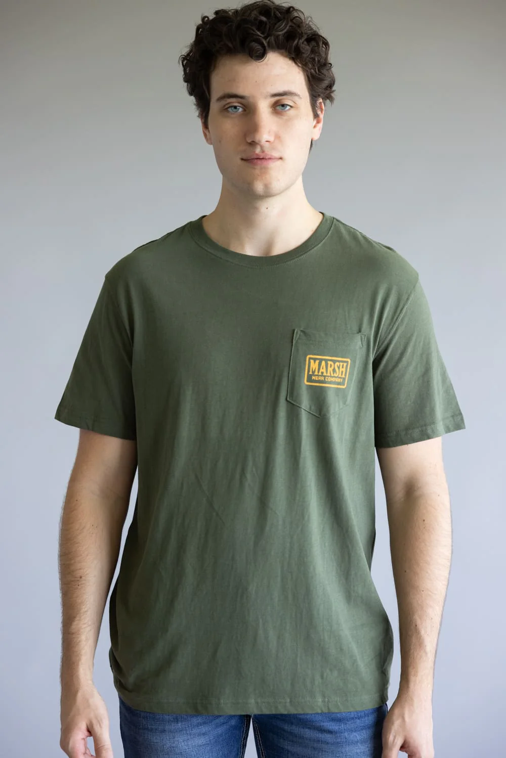Marsh Wear Badge T-Shirt for Men in Green | MWT1098-BRGR - Image 2