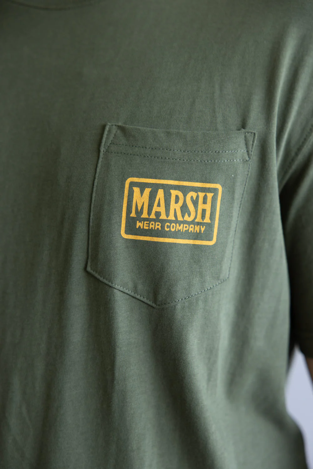 Marsh Wear Badge T-Shirt for Men in Green | MWT1098-BRGR - Image 4