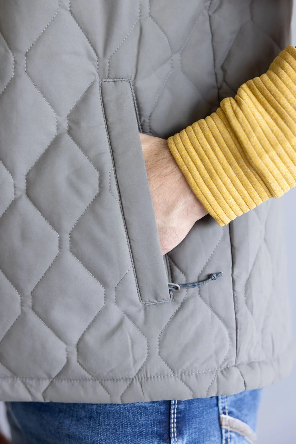 Marsh Wear Barnwell Puff Vest for Men in Rock | MWJ16-ROCK - Image 4