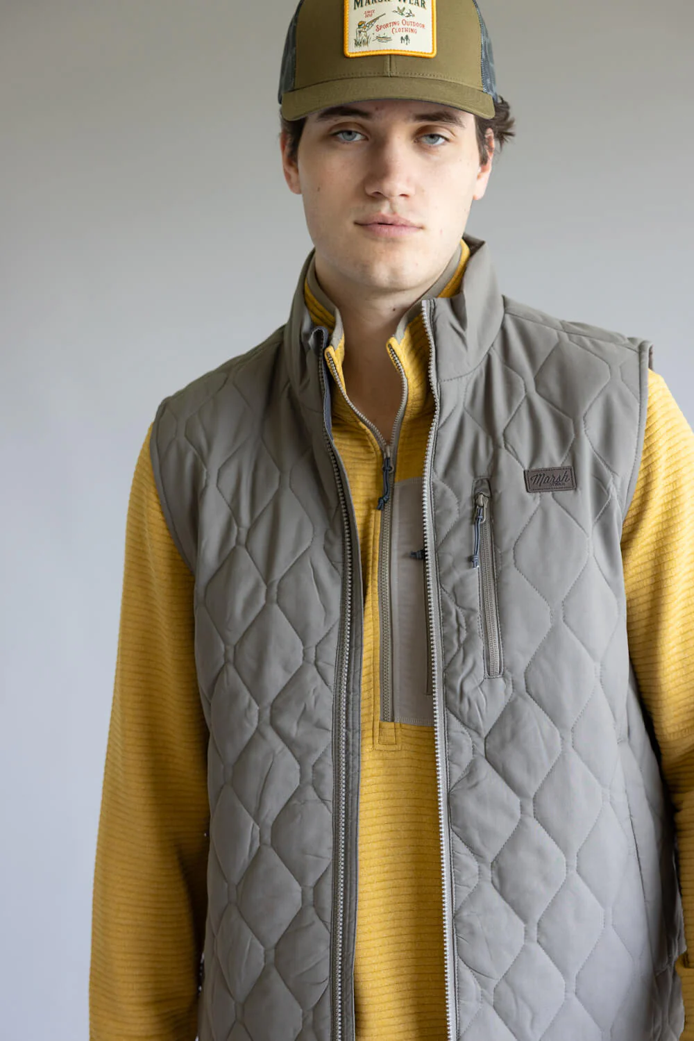Marsh Wear Barnwell Puff Vest for Men in Rock | MWJ16-ROCK - Image 6