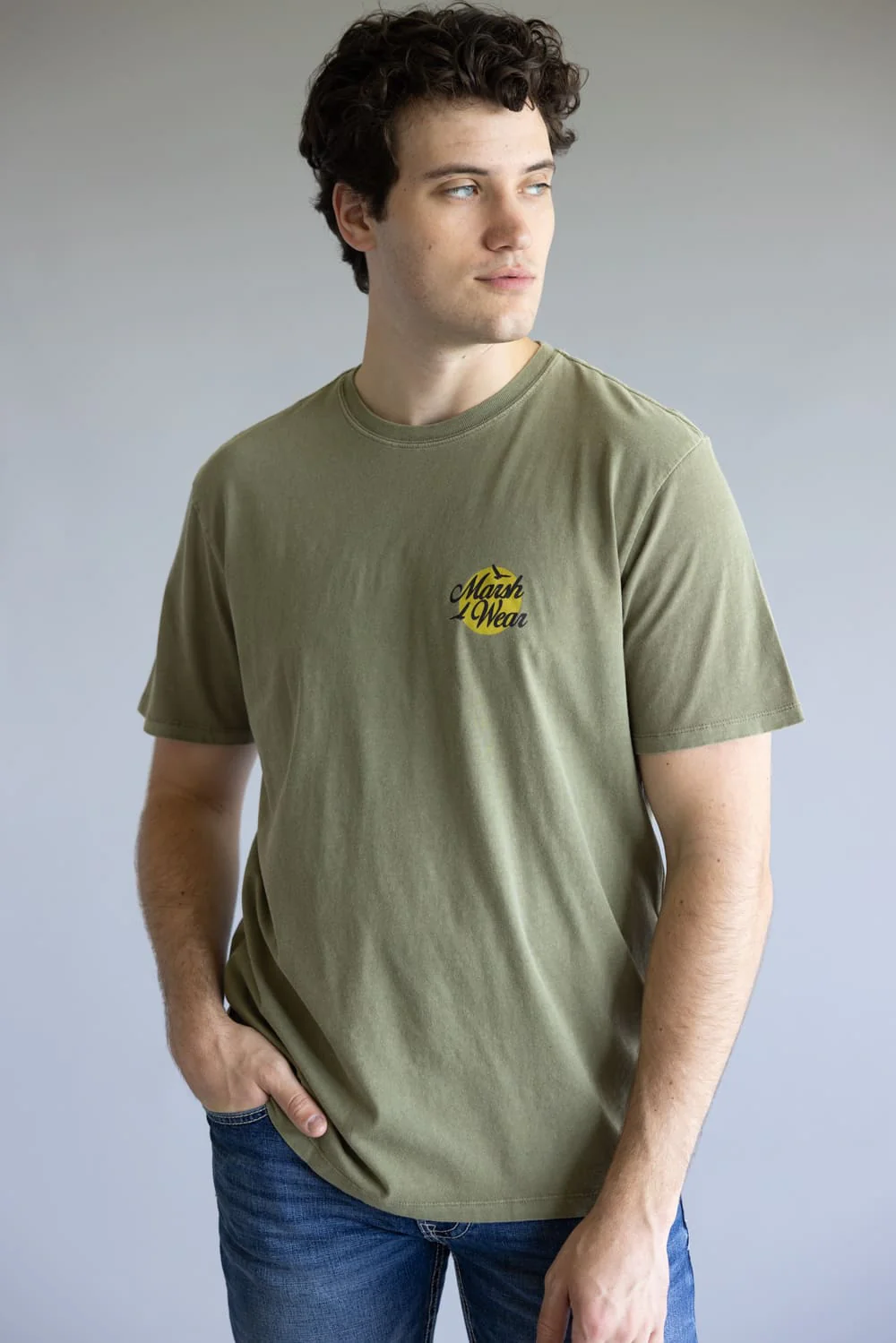 Marsh Wear Buck Fever T-Shirt for Men in Vintage Moss | MWT5021-VMOS - Image 2