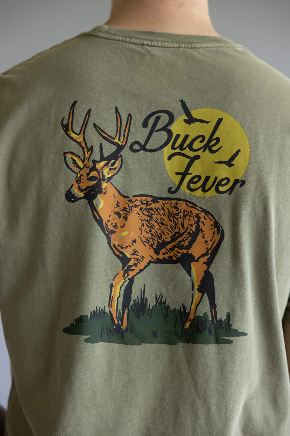 Marsh Wear Buck Fever T-Shirt for Men in Vintage Moss | MWT5021-VMOS - Image 4