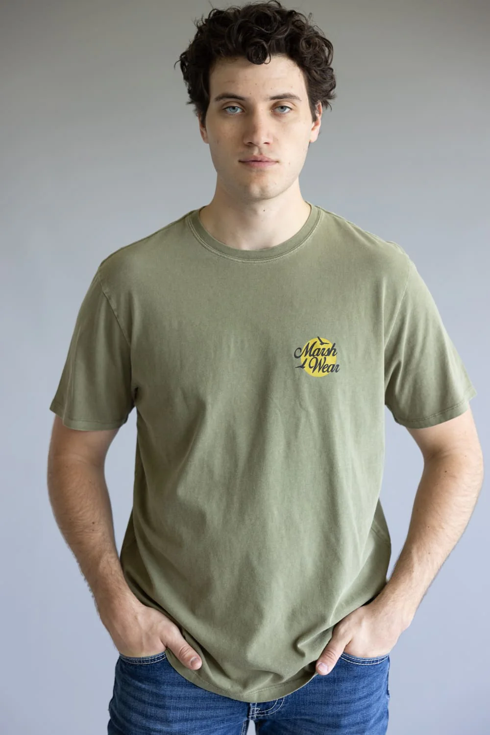 Marsh Wear Buck Fever T-Shirt for Men in Vintage Moss | MWT5021-VMOS - Image 5