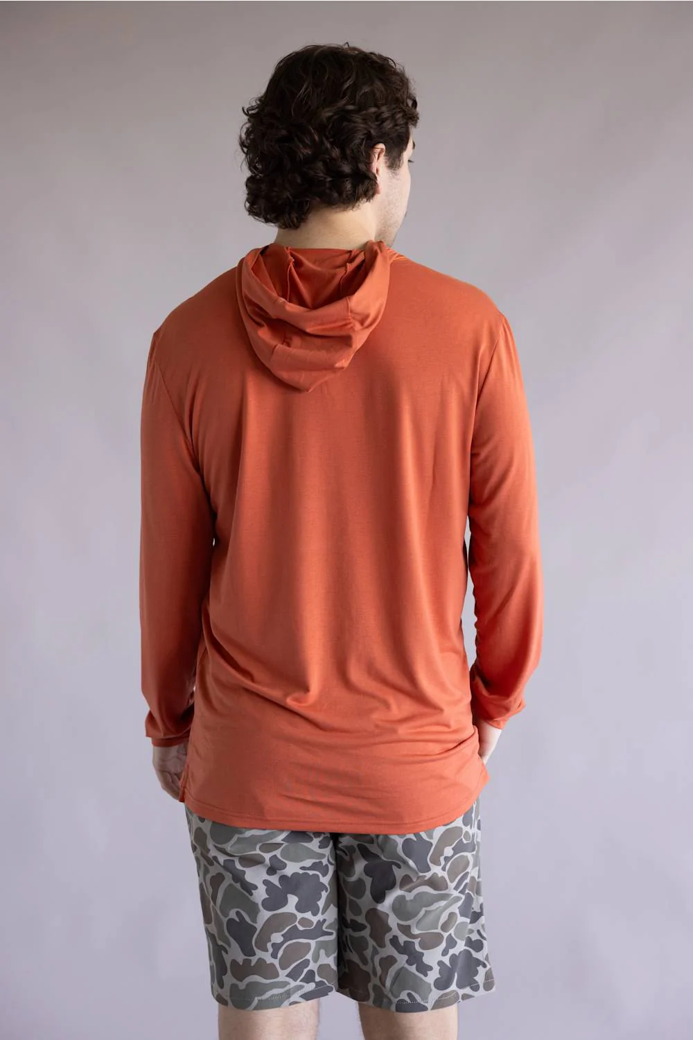 Marsh Wear Buxton Tech Hoodie for Men in Lobster Heather | MWK3008-LOBSTER HEATHER - Image 2