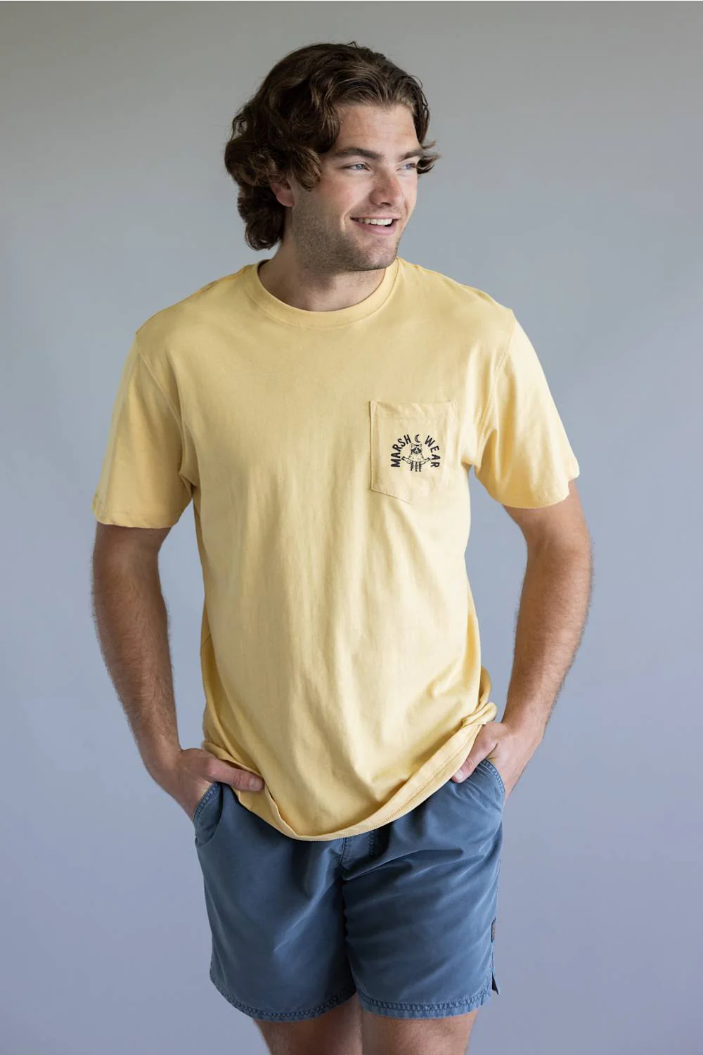Marsh Wear Campout T-Shirt for Men in New Wheat | MWT1102-NEW WHEAT - Image 2