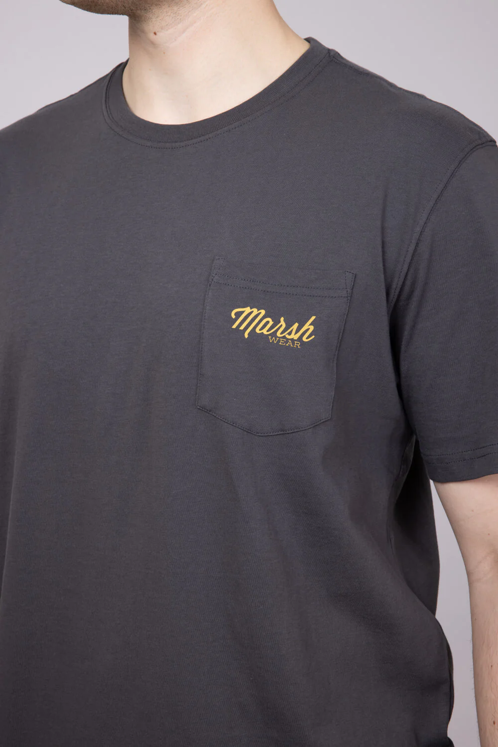 Marsh Wear Clutch Fish T-Shirt for Men in Ash | MWT1097-ASH - Image 4
