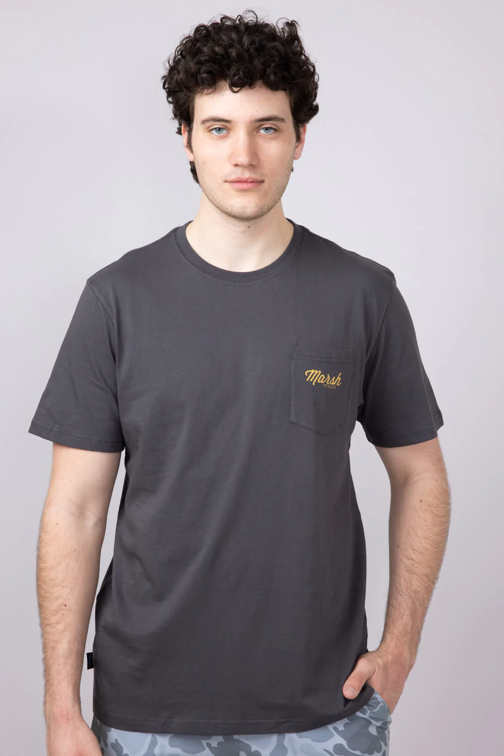 Marsh Wear Clutch Fish T-Shirt for Men in Ash | MWT1097-ASH - Image 5