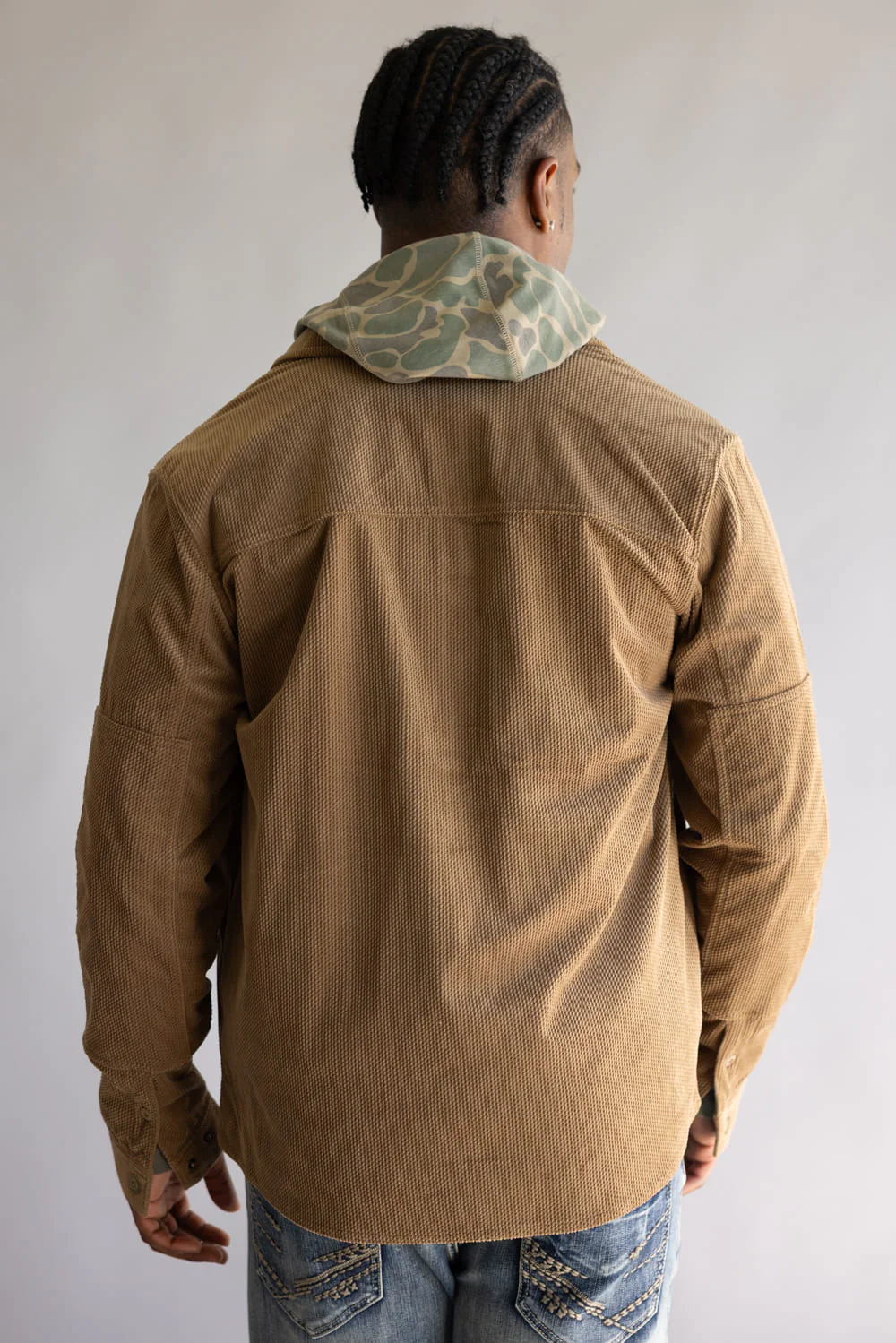 Marsh Wear Delano Cord Shacket for Men in Malt Ball | MWJ26-MLTB - Image 2