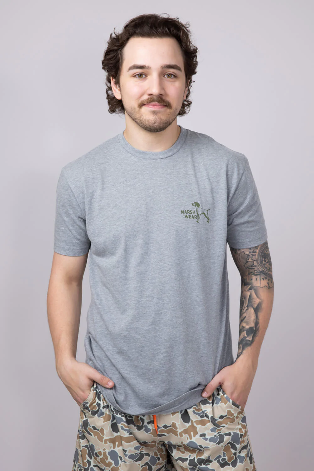Marsh Wear Field T-Shirt for Men in Steel Heather | MWT3085-STLH - Image 2