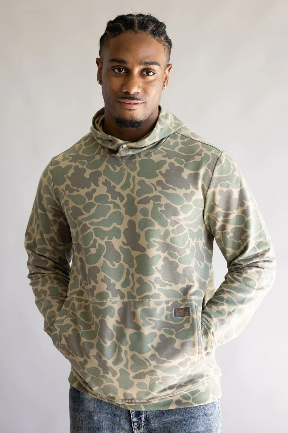 Marsh Wear Fireside Hoodie for Men in Green Mallard Camo  | MWF1058-GMC - Image 2