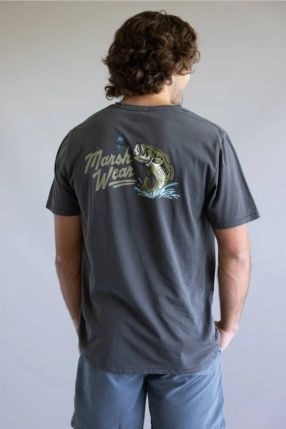 Marsh Wear Heritage Bass T-Shirt for Men in Shadow | MWT5028-SHADOW - Image 3
