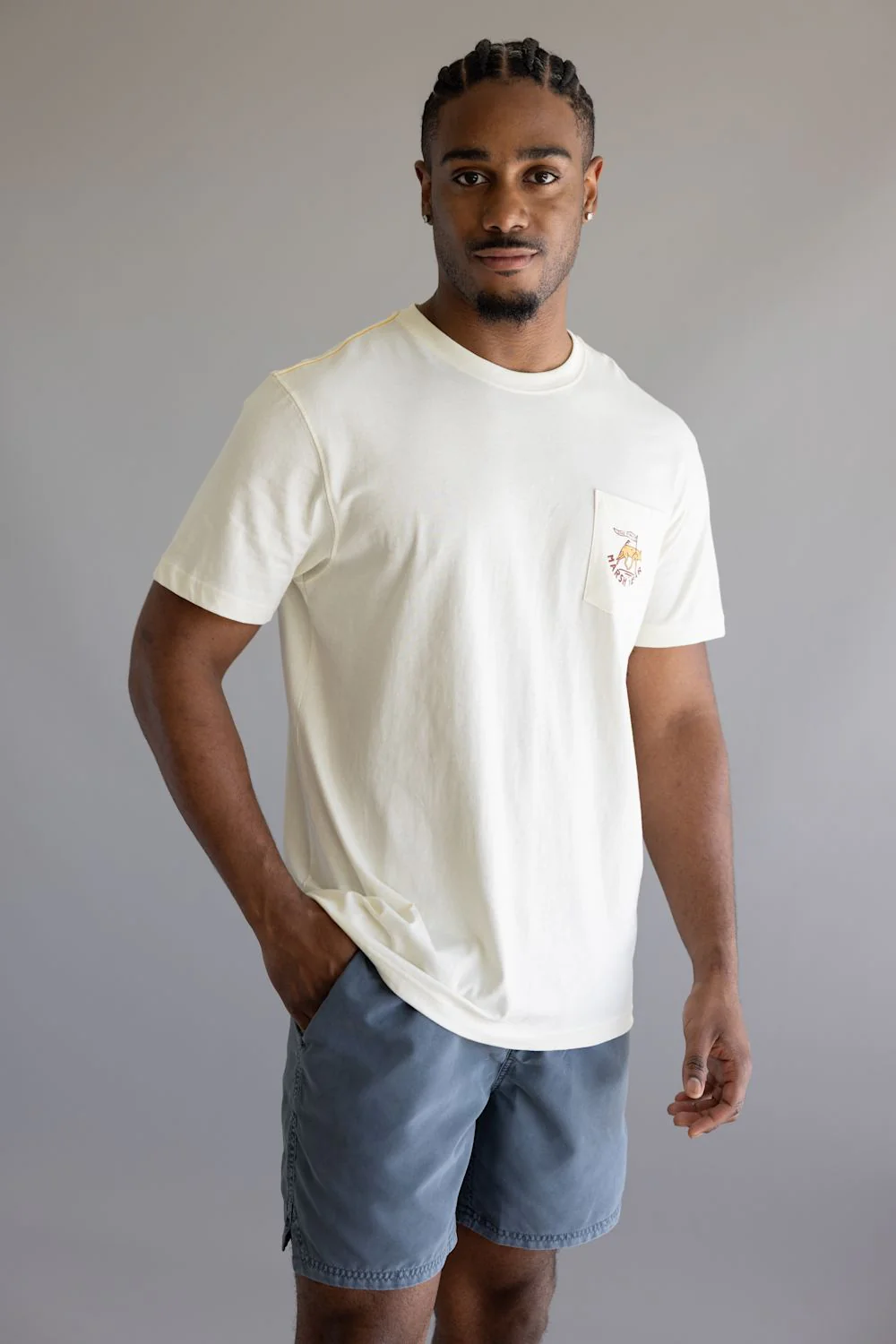 Marsh Wear Mission T-Shirt for Men in White | MWT1104-VINTAGE WHITE - Image 2