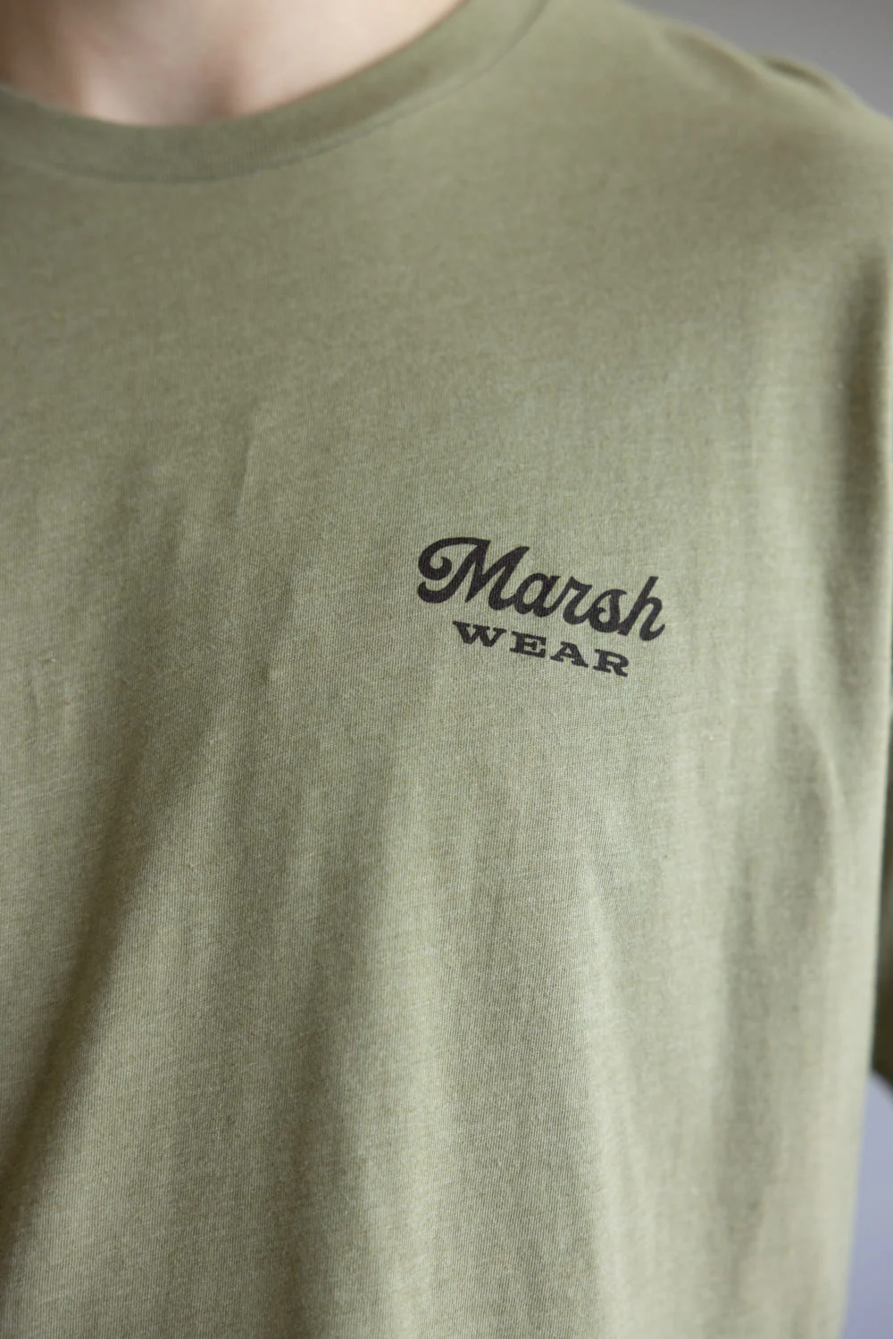 Marsh Wear Paddling Duck T-Shirt for Men in Green Heather | MWT3082-FSLH - Image 3