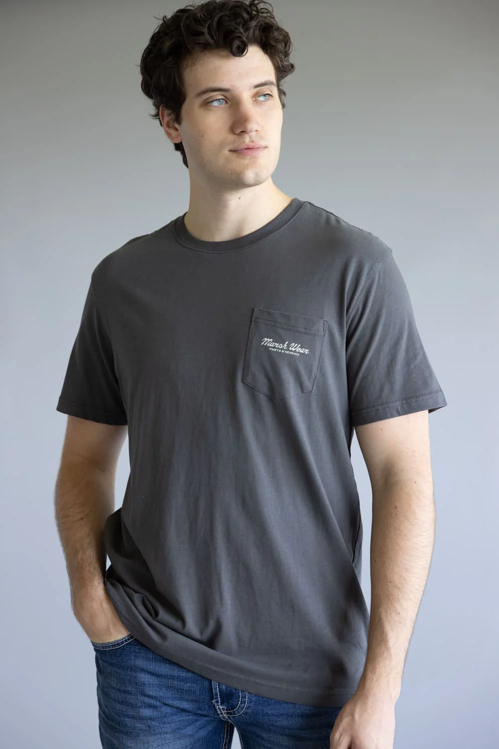 Marsh Wear Parts & Service T-Shirt for Men in Ash Grey | MWT1100-ASH - Image 2
