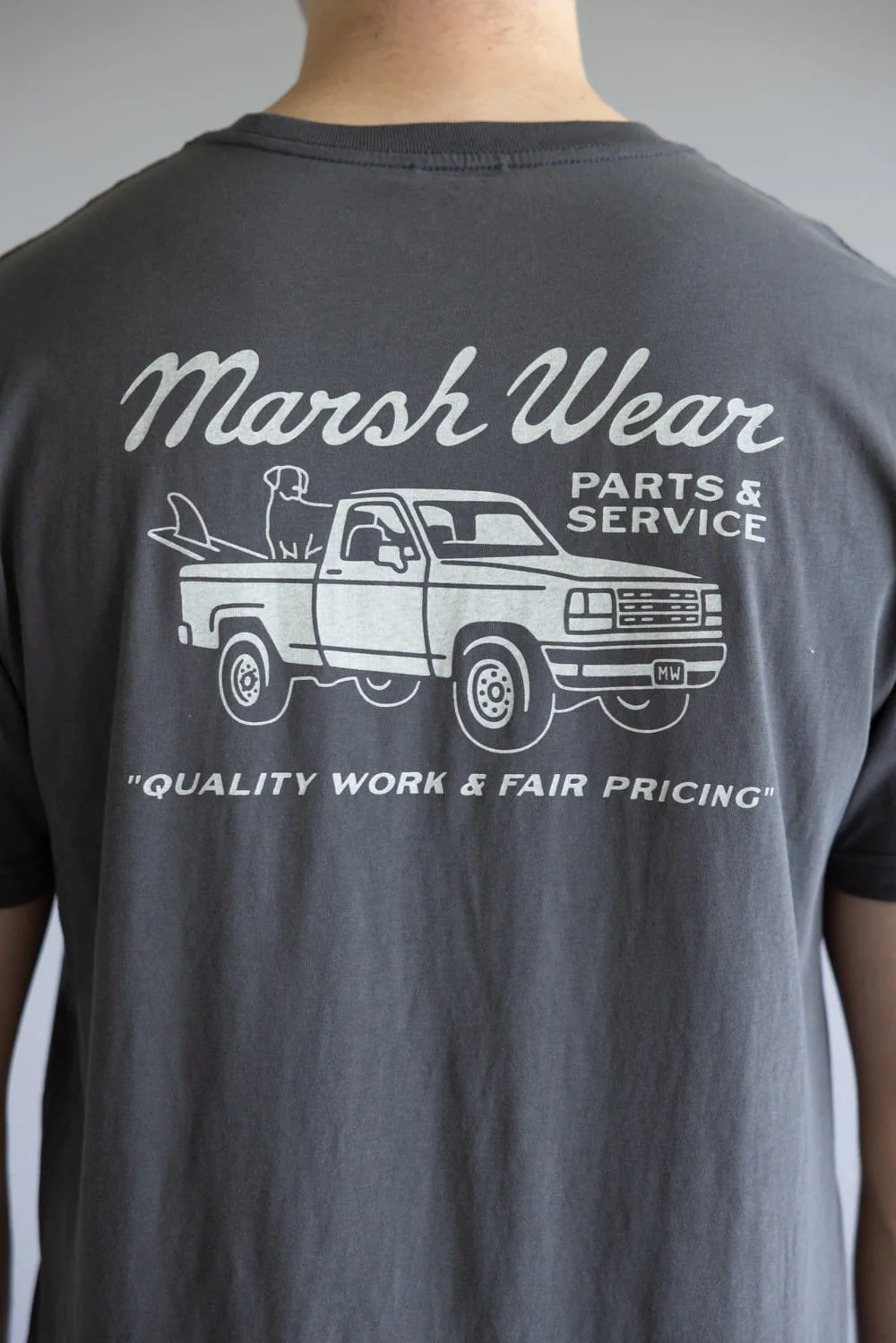 Marsh Wear Parts & Service T-Shirt for Men in Ash Grey | MWT1100-ASH - Image 4
