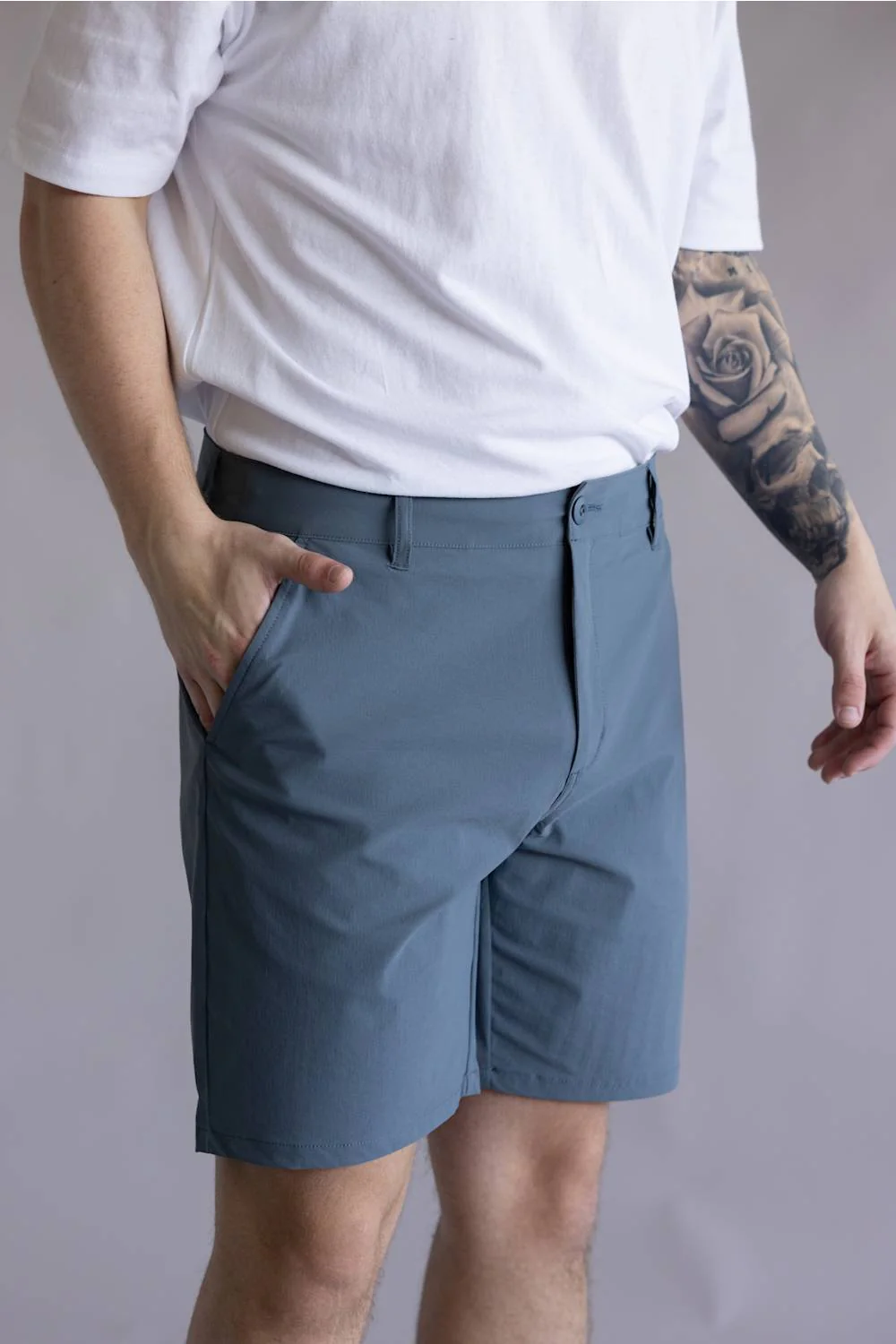 Marsh Wear Prime 8” Shorts for Men in Goblin Blue | MWS3002-GOBLIN BLUE - Image 3