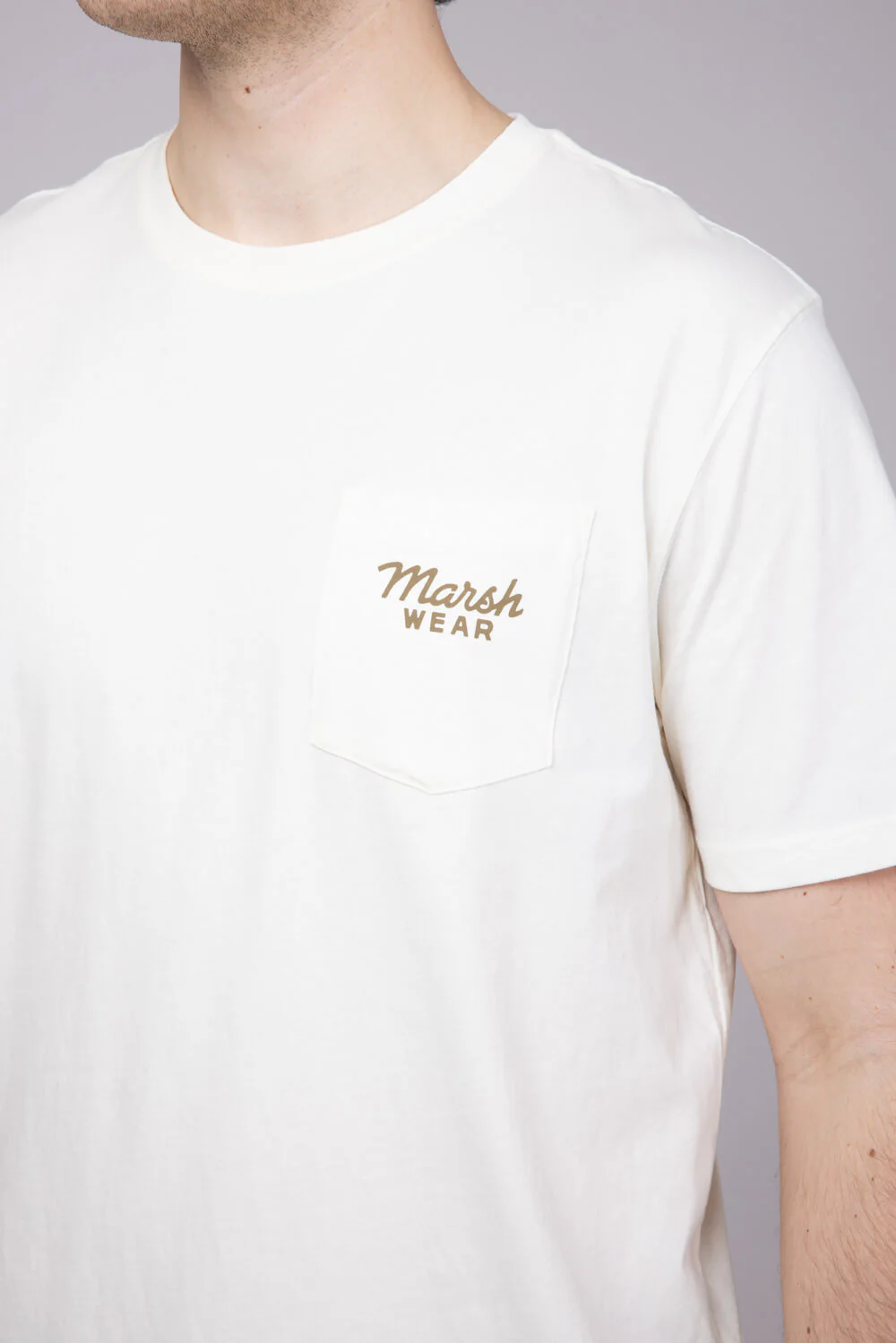 Marsh Wear Release Fish T-Shirt for Men in Vintage White | MWT1093-VWHT - Image 4