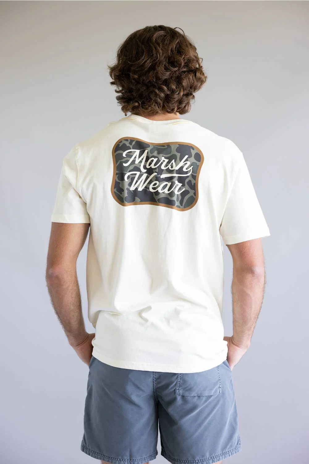 Marsh Wear Roadside Logo T-Shirt for Men in White | MWT1090-VWHT - Image 4