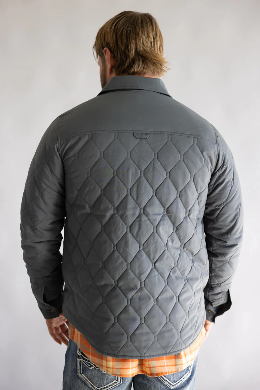 Marsh Wear Saluda Puff Shacket for Men in Charcoal | MWJ17-CHARCOAL - Image 2
