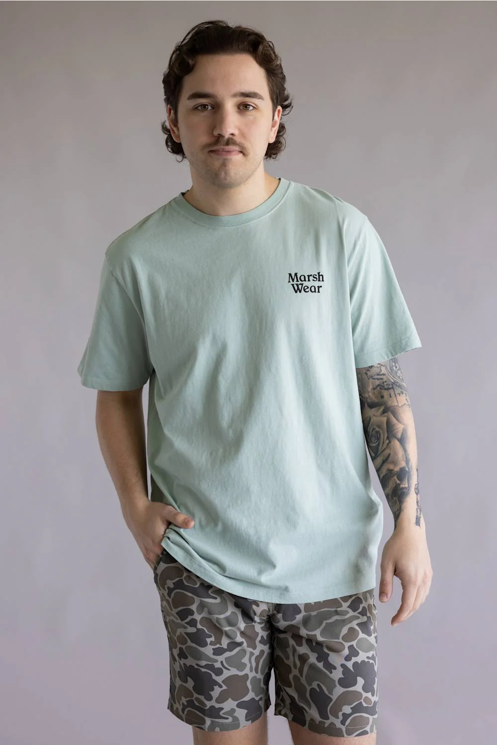 Marsh Wear Slow Country T-Shirt for Men in Agate | MWT5031-AGATE - Image 2